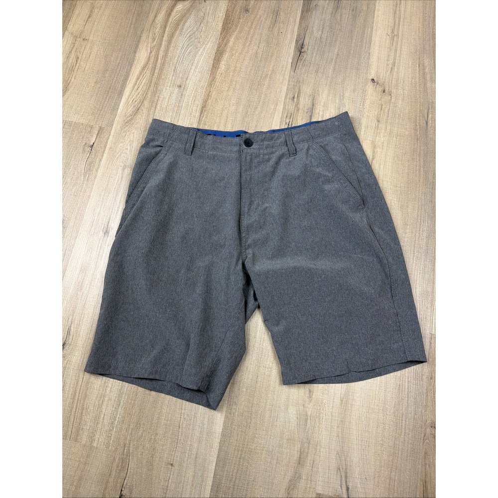 Denali Shorts Mens 34 Stretch Golf Performance Lightweight Gray Zipper Pocket